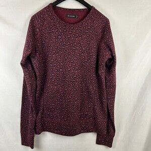 Zanerobe women’s animal print long sweatshirt kangaroo pocket size XL